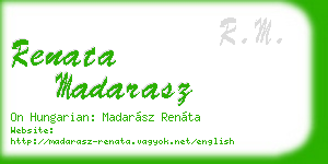 renata madarasz business card