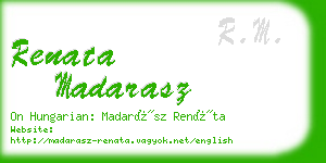 renata madarasz business card